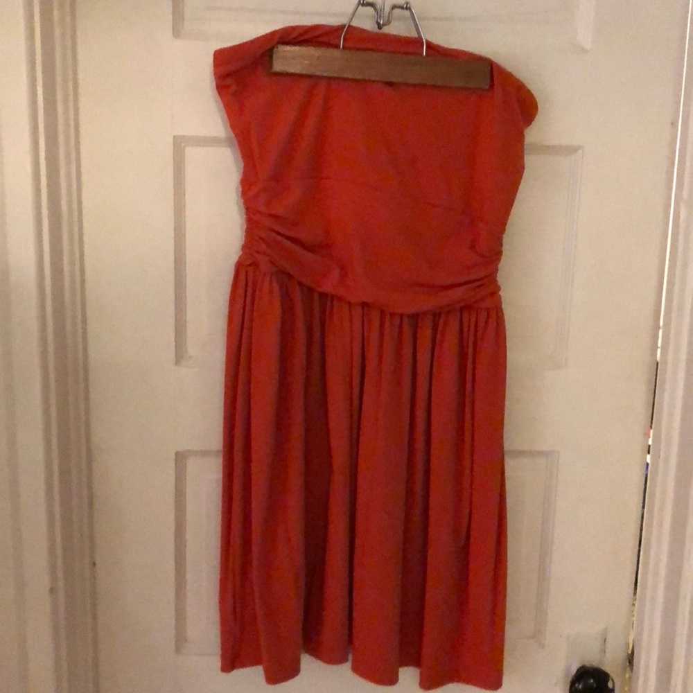 Sleeveless Susan Monaco Orange Dress-size M